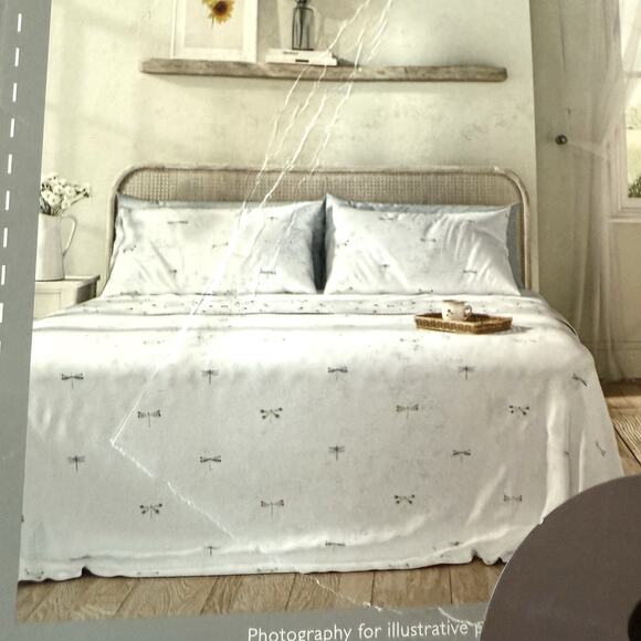Sophie Allport London DRAGONFLY FULL Sheet Set 100% Cotton NIB New! - Picture 3 of 4